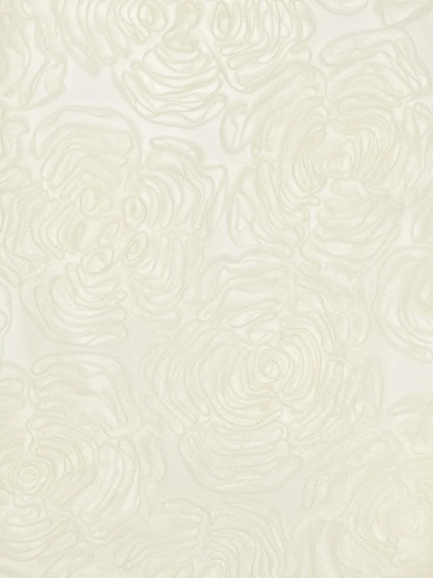 ROTATE BIRGER CHRISTENSEN rose-embellished bell-sleeve mini dress - White - zdjęcie produktu nr 2