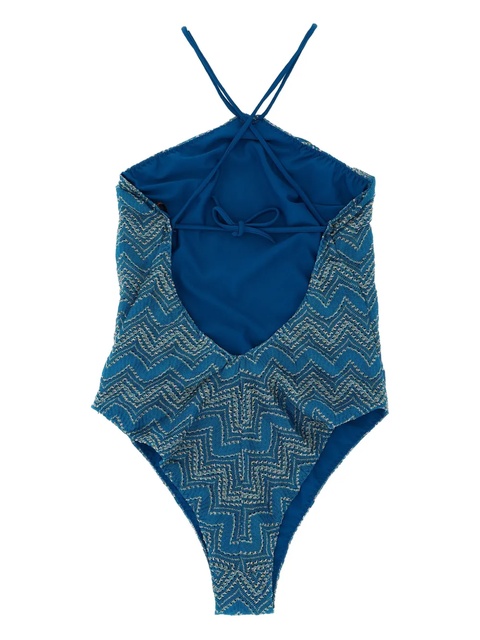 Missoni zigzag lamé swimsuit - Blue - zdjęcie produktu nr 1
