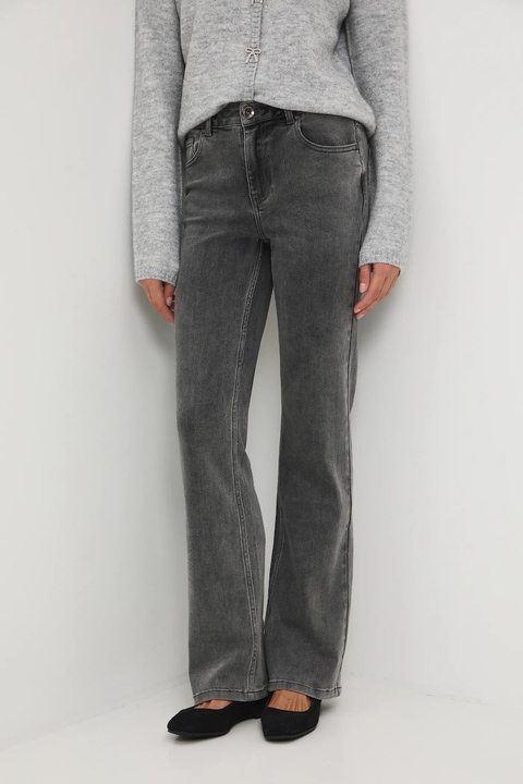 Medicine jeansy damskie kolor szary - zdjęcie produktu nr 2