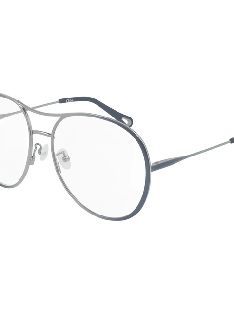 Chloé double-bridge oval-frame glasses - Blue - zdjęcie produktu nr 1
