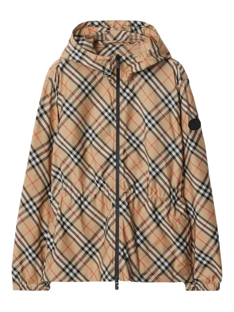 Burberry check lightweight jacket - Neutrals - zdjęcie produktu nr 1