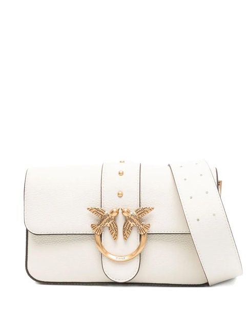 PINKO Love Birds leather shoulder bag - Neutrals - zdjęcie produktu nr 1
