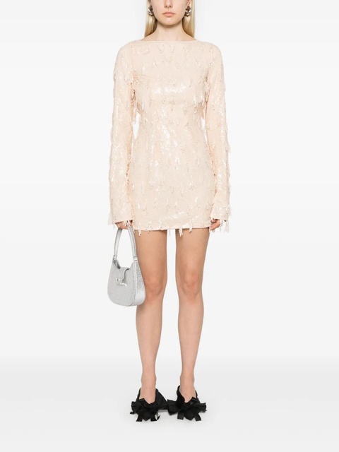 ROTATE BIRGER CHRISTENSEN sequinned mini dress - Neutrals - zdjęcie produktu nr 2