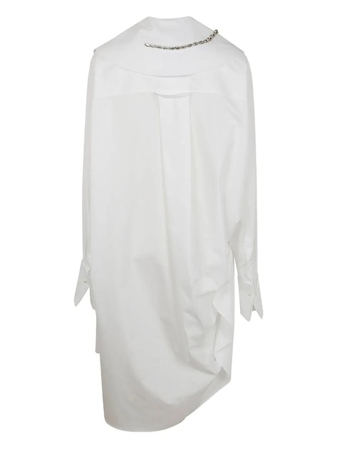 Simone Rocha asymmetrical shirtdress - White - zdjęcie produktu nr 2