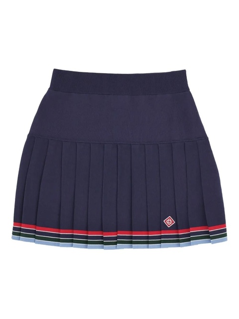 Casablanca pleated mini skirt - Blue - zdjęcie produktu nr 1