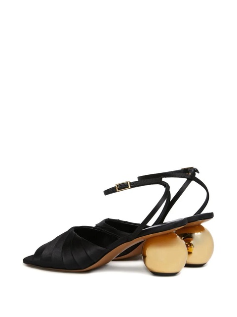 Marni leather sculptural heel sandals - Black - zdjęcie produktu nr 2