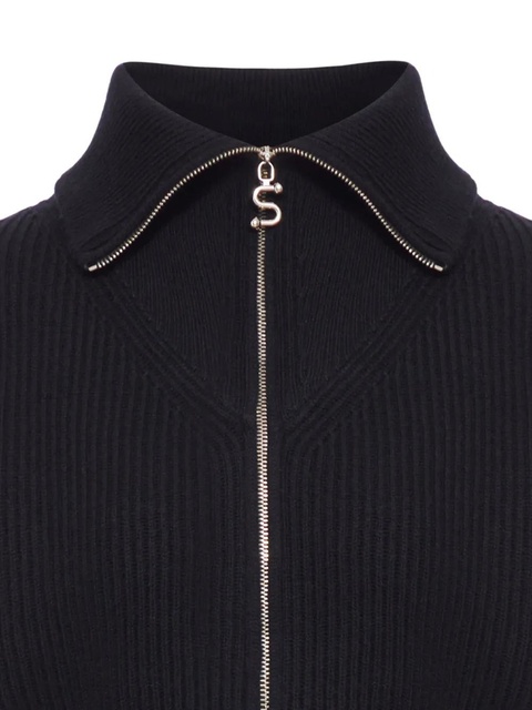 Sportmax ribbed zip-up cardigan - Black - zdjęcie produktu nr 2
