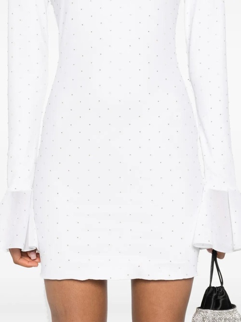 ROTATE BIRGER CHRISTENSEN crystal-embellished mini dress - White - zdjęcie produktu nr 2