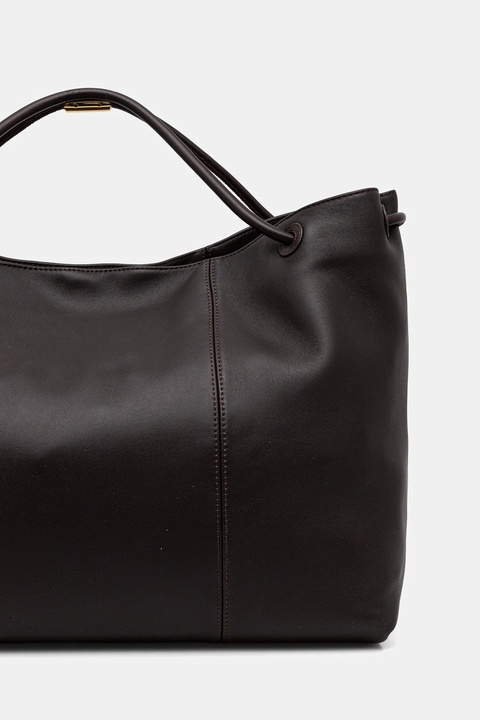 Trussardi torebka skórzana kolor brązowy Z616E005993N - zdjęcie produktu nr 2