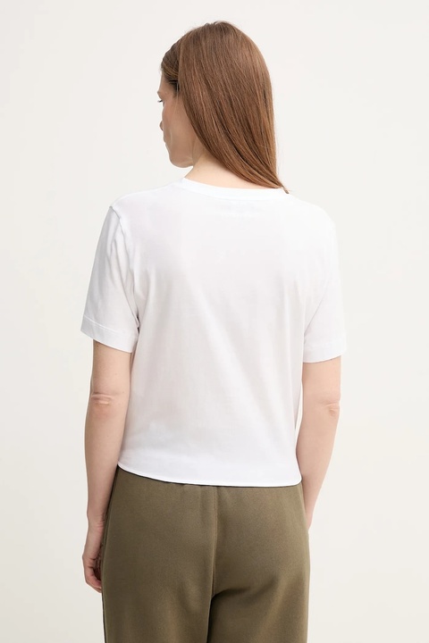 Emporio Armani t-shirt bawełniany damski kolor biały EW000894 AF12567 - zdjęcie produktu nr 2