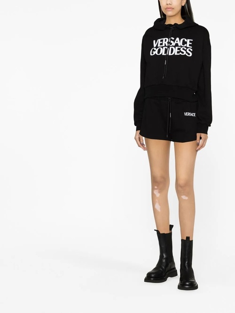 Versace Versace Goddess logo hoodie - Black - zdjęcie produktu nr 2