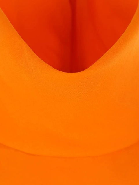 Saint Laurent zip-fastening long-sleeved dress - Orange - zdjęcie produktu nr 2