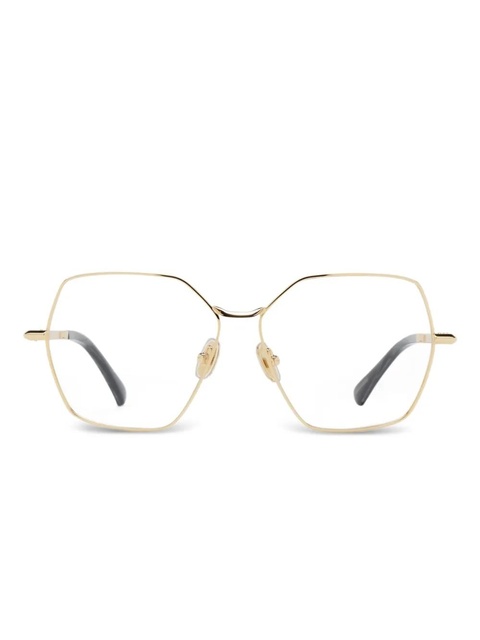 Max Mara Eyewear geometric-frame glasses - Gold - zdjęcie produktu nr 1