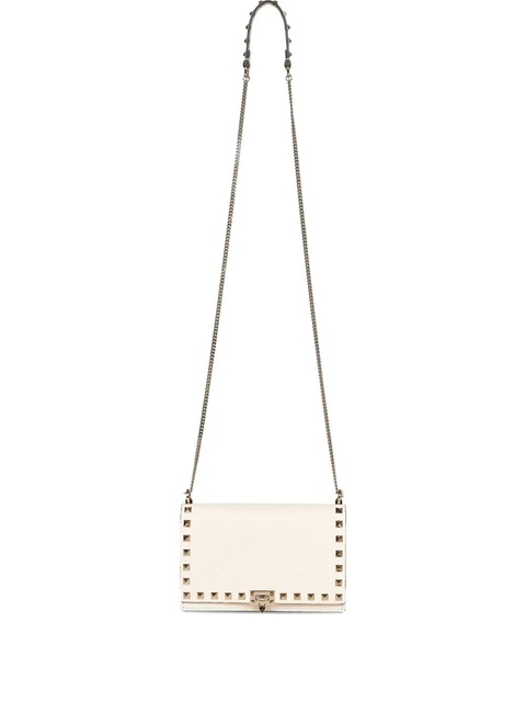 Valentino Garavani mini Rockstud chain-strap cross body bag - Neutrals - zdjęcie produktu nr 1