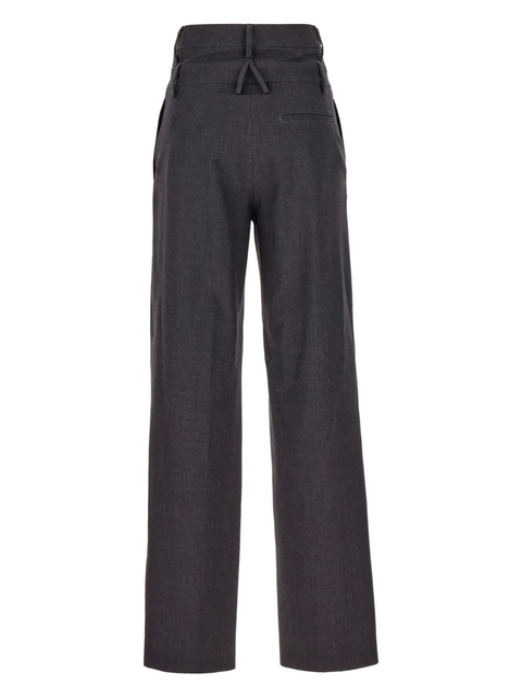 AMBUSH high-waisted virgin-wool trousers - Grey - zdjęcie produktu nr 2