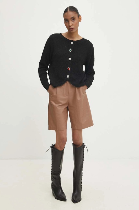 Answear.LAB sweter z wełną damskie kolor czarny lekki - zdjęcie produktu nr 2