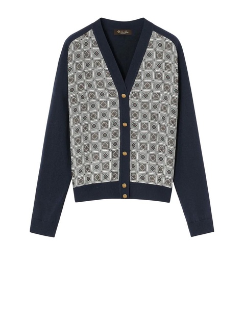 Loro Piana Mendoza cardigan - Blue - zdjęcie produktu nr 2