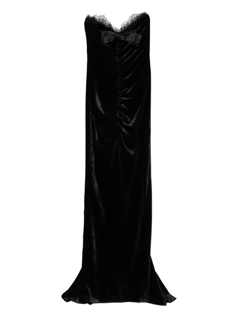 Alessandra Rich lace-detailing maxi dress - Black - zdjęcie produktu nr 1