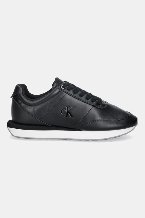 Calvin Klein sneakersy RETRO RUNNER LACE UP LTH MG damskie kolor czarny YW0YW01942 - zdjęcie produktu nr 2