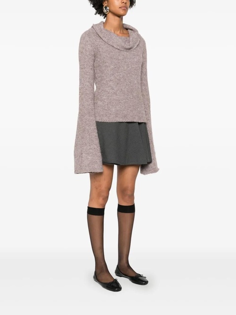 Eleh turtleneck wide-sleeve sweater - Brown - zdjęcie produktu nr 2