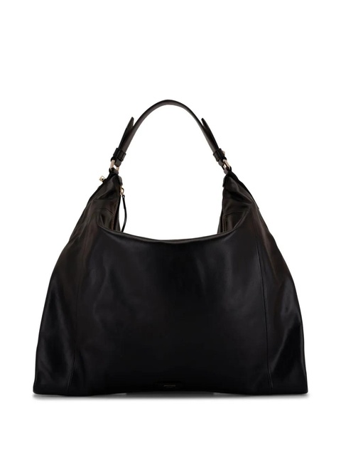 Jimmy Choo Ana hobo leather shoulder bag - Black - zdjęcie produktu nr 2