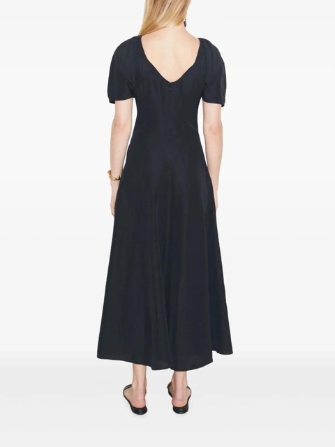 Tory Burch puff-sleeve A-line maxi dress - Black - zdjęcie produktu nr 1