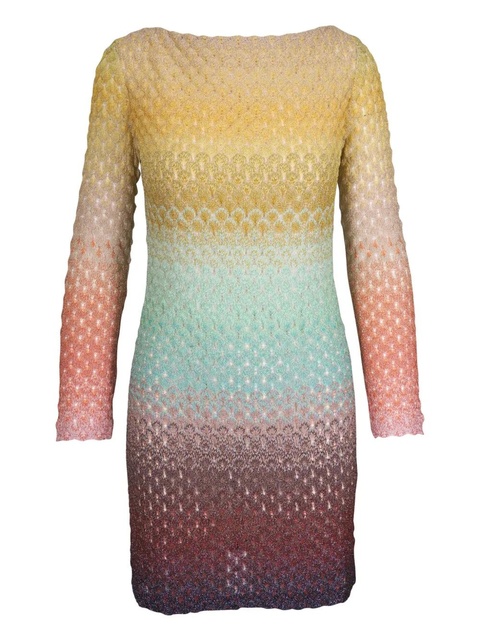 Missoni faded-effect mini dress - Yellow - zdjęcie produktu nr 1