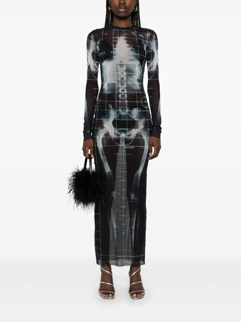 Jean Paul Gaultier Squeletor maxi dress - Black - zdjęcie produktu nr 2