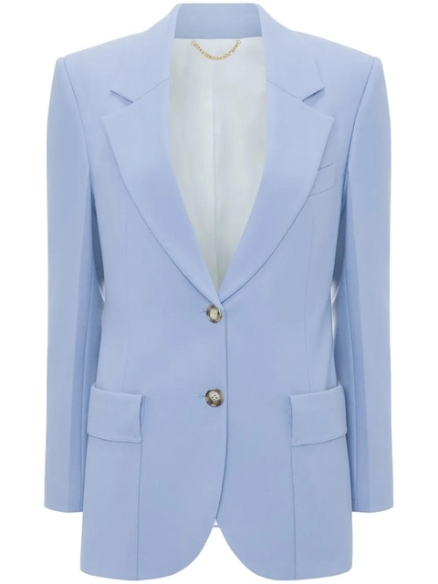 Victoria Beckham single-breasted blazer - Blue - zdjęcie produktu nr 1