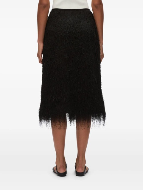 3.1 Phillip Lim fringed midi skirt - Black - zdjęcie produktu nr 2