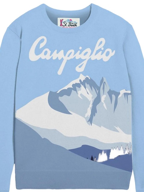 MC2 Saint Barth graphic-print sweater - Blue - zdjęcie produktu nr 2