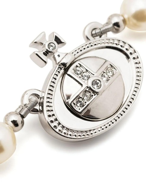 Vivienne Westwood faux-pearl drop choker - White - zdjęcie produktu nr 2