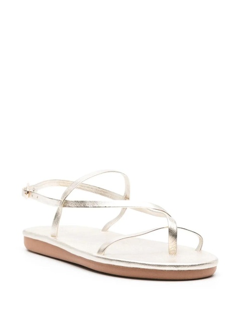 Ancient Greek Sandals Alethea flat leather sandals - Gold - zdjęcie produktu nr 2