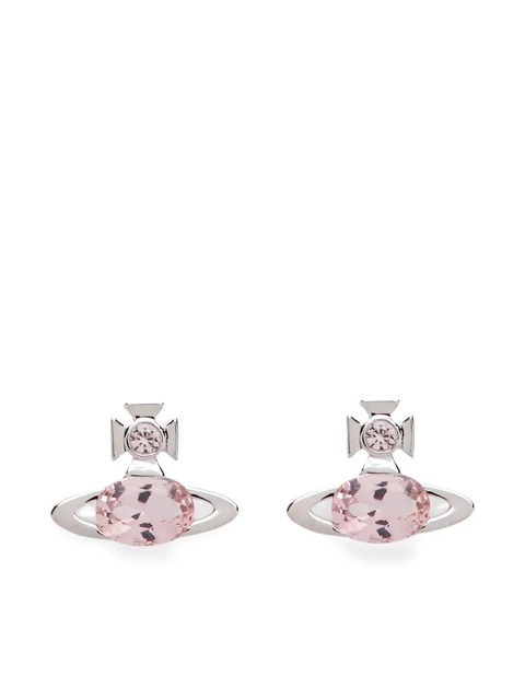 Vivienne Westwood pink-stone earrings - Silver - zdjęcie produktu nr 1