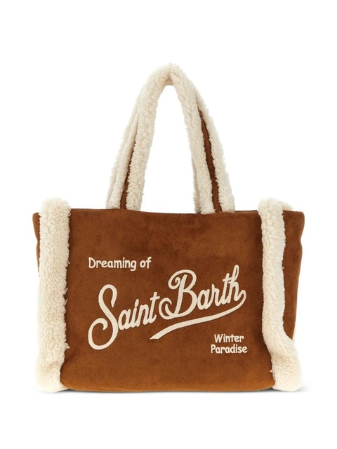 MC2 Saint Barth Colette shearling-lined tote bag - Brown - zdjęcie produktu nr 1