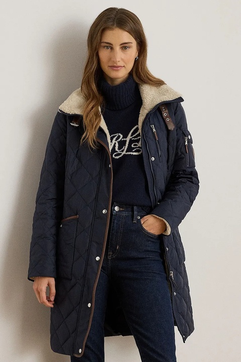 Lauren Ralph Lauren kurtka puchowa kolor granatowy zimowa 297P04107 - zdjęcie produktu nr 2