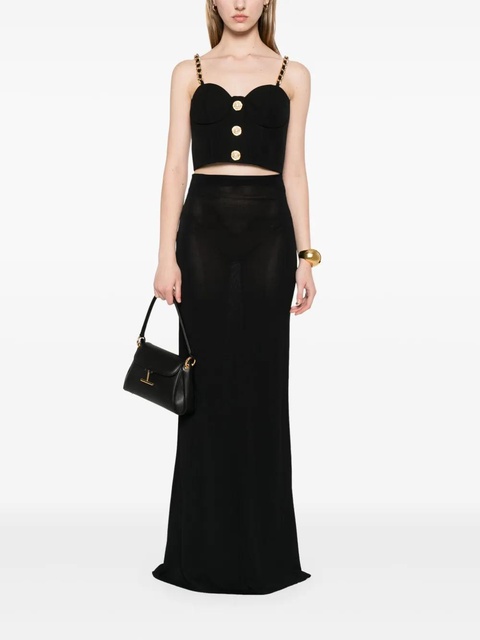 Balmain chain link-straps top - Black - zdjęcie produktu nr 2
