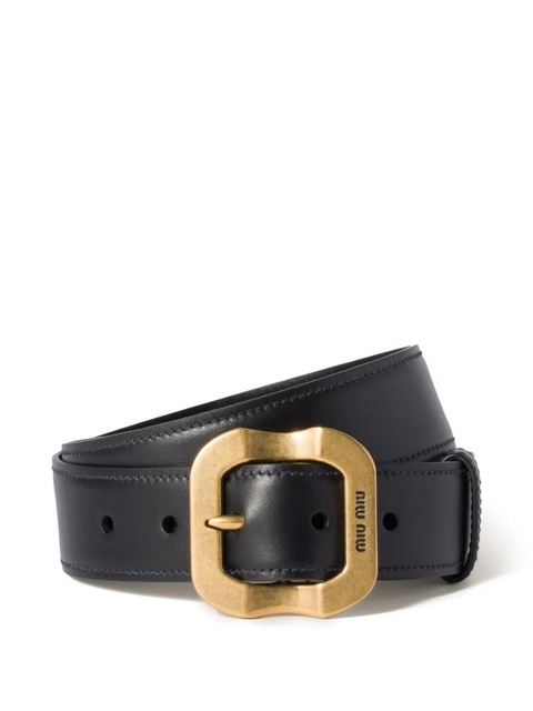 Miu Miu leather belt - Black - zdjęcie produktu nr 1