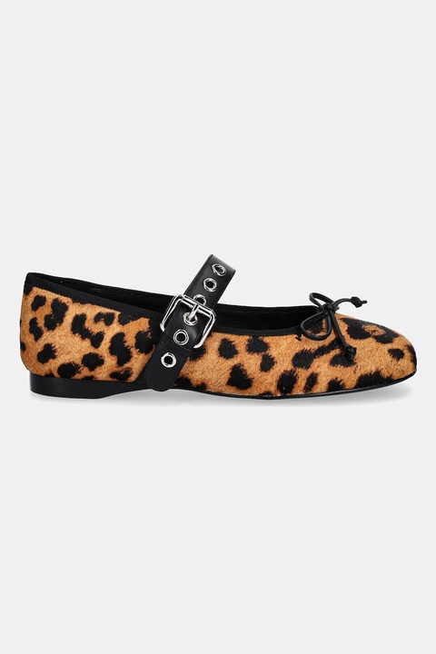 Jeffrey Campbell baleriny skórzane TUTU-MJF kolor brązowy JCD-172-46-01 - zdjęcie produktu nr 1