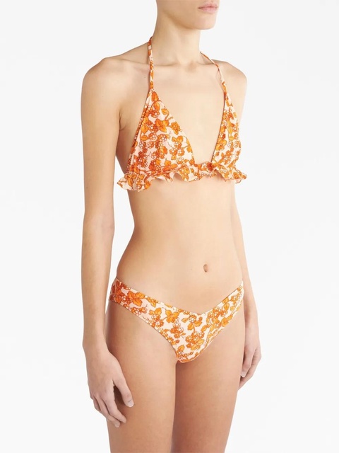 ETRO Berry-print triangle bikini - Orange - zdjęcie produktu nr 2