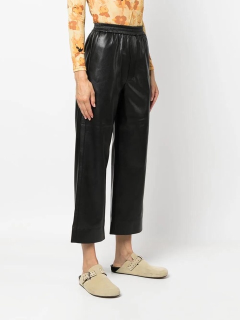 Nanushka cropped straight-leg trousers - Black - zdjęcie produktu nr 2
