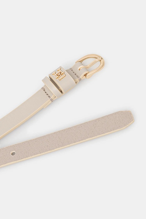 Tommy Hilfiger pasek skórzany damski kolor beżowy AW0AW17759 - zdjęcie produktu nr 2