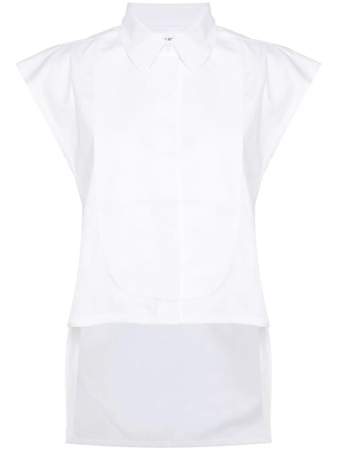 Victoria Beckham panel-detail sleeveless shirt - White - zdjęcie produktu nr 1