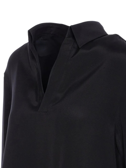 Max Mara buttoned-cuff tunic top - Black - zdjęcie produktu nr 2