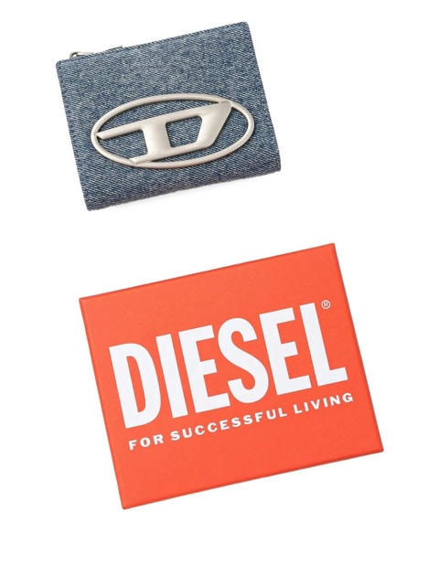 Diesel logo-plaque wallet - Blue - zdjęcie produktu nr 2