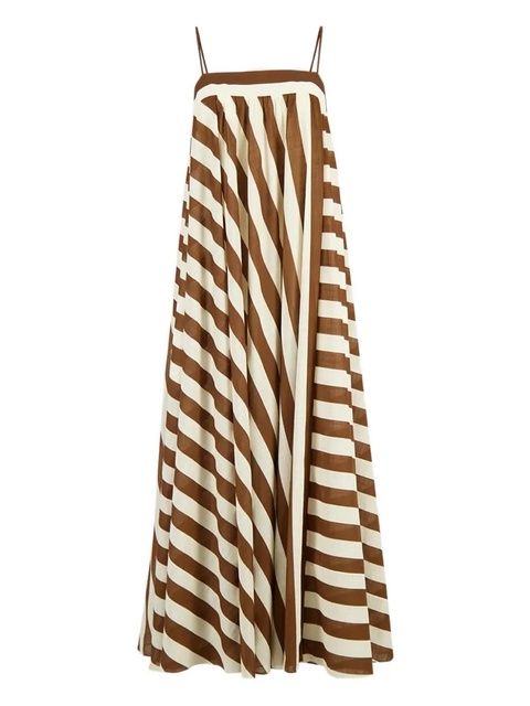 ZIMMERMANN striped maxi dress - Brown - zdjęcie produktu nr 1