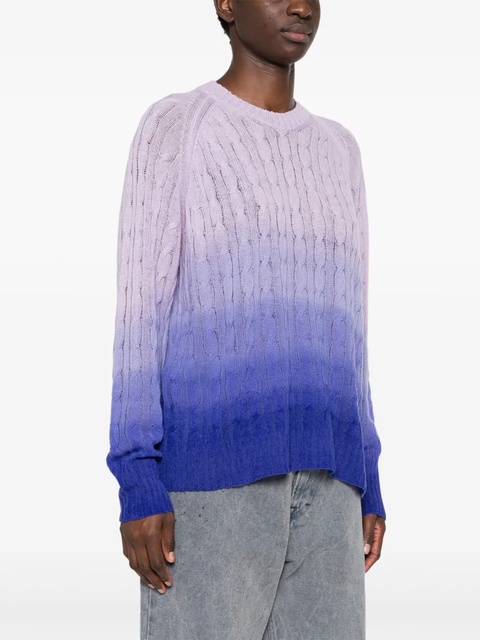 ETRO striped ombré wool jumper - Purple - zdjęcie produktu nr 2