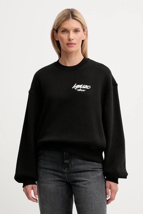 Kenzo bluza bawełniana Kenzo x Futura damska kolor czarny z nadrukiem FF62SW4504MB - zdjęcie produktu nr 2