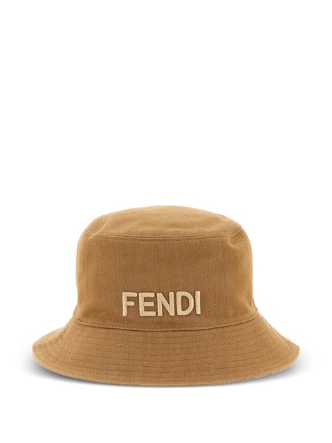 FENDI FF-pattern reversible bucket hat - Neutrals - zdjęcie produktu nr 1