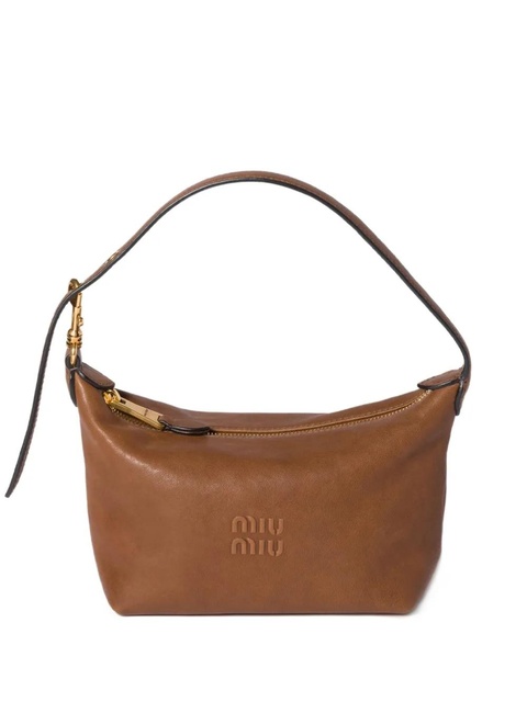 Miu Miu Nappa leather pouch - Brown - zdjęcie produktu nr 1